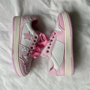 Pink Star Lovely Desenli Unisex Ayakkabı