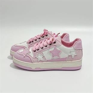 Pink Star Lovely Desenli Unisex Ayakkabı