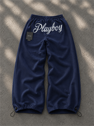 Playboy Detaylı Baggy Unisex Eşofman Altı