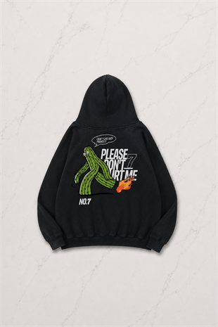 Please Dont Hurt Me Unisex Sweatshirt Hoodie Siyah