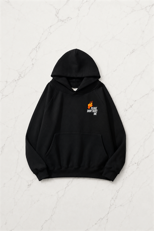 Please Dont Hurt Me Unisex Sweatshirt Hoodie Siyah