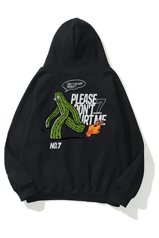 Please Dont Hurt Me Unisex Sweatshirt Hoodie Siyah