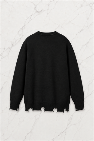Race Flag Unisex Oversize Siyah Kazak