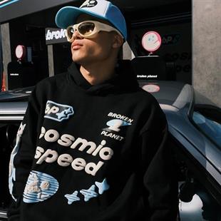 Racing Cosmic Speed Detail Oversize Sweatshirt