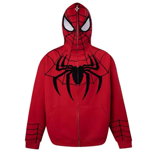 Red Spider Full Zip Unisex Oversize Hırka Ceket