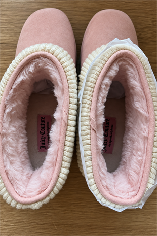Ribbon Couture Pembe Peluş Dokulu Bot
