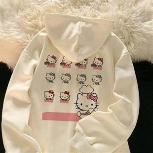 Sanrio Anime Hello Kitty Detail Hırka