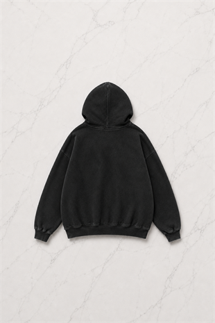 Siyah Angel Women Gothic Vintage Kapüşonlu Sweatshirt