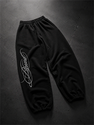 Blessed Script Detaylı Baggy Eşofman Takımı