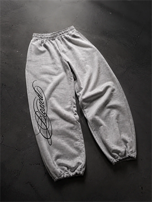 Blessed Script Detaylı Baggy Eşofman Takımı