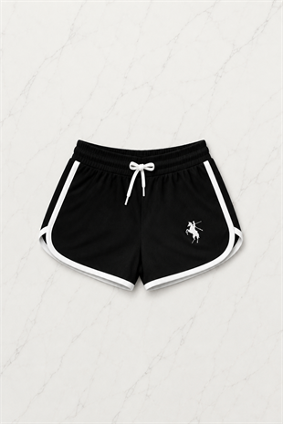 Siyah Fit Soul Polo Yaka & Şort Takım