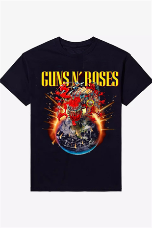 Siyah Guns N Roses European And Middle East Tour 2025 Unisex T-shirt