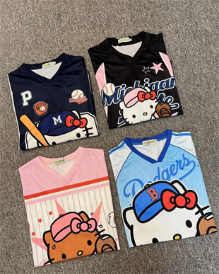 Siyah Hello Kitty Detail Jersey Forma