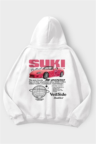  Kapüşonlu Hızlı Ve Öfkeli Bullet Sırt Baskılı Sweatshirt