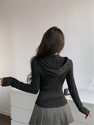 Siyah Vexa Fermuarlı Spor Hırka