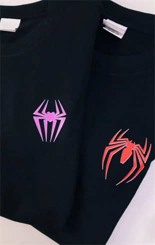 Spider Girl Detail Oversize Unisex T-shirt
