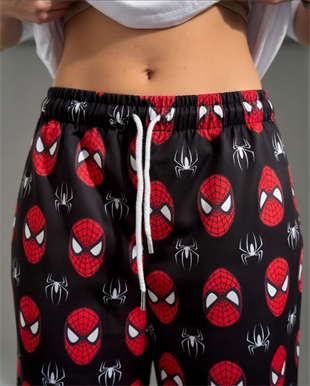 Spider-Man Desenli Baggy Eşofman Altı