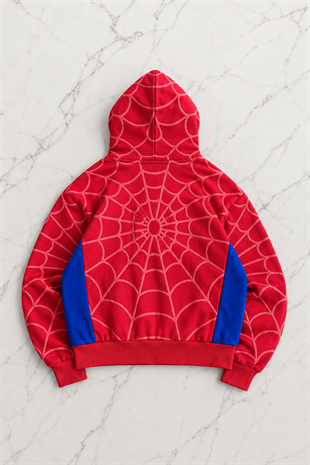 Spider - Man Kabartma Baskılı Full Zip Hırka ( 3 İplik )