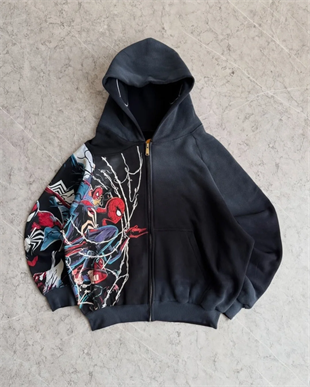 Spider-Man Unisex Oversize Ceket Hırka Hoodie | ÖN SATIŞ