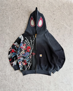 Spider-Man Unisex Oversize Ceket Hırka Hoodie | ÖN SATIŞ