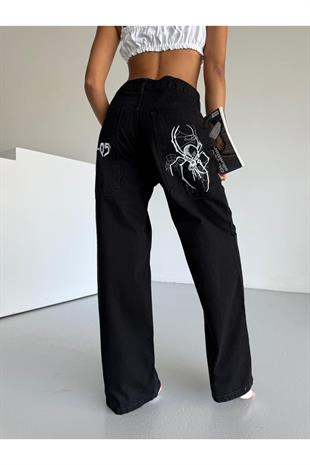 Spider Web Blaka Baggy Unisex Jean