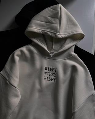 Sniper & Wifey Detail Oversize Sweatshirt ( 3 İplik )