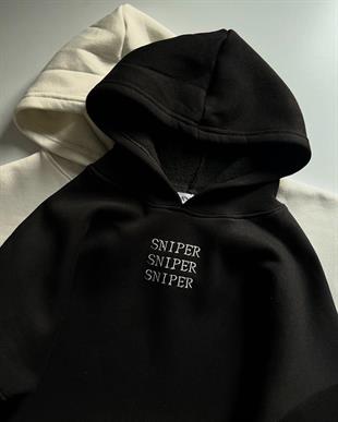 Sniper & Wifey Detail Oversize Sweatshirt ( 3 İplik )
