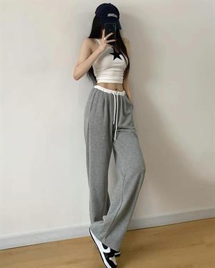Star Detail Beyaz Crop Top