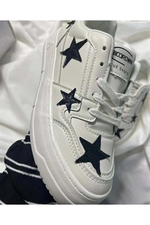 Star Detail Yıldız Desenli Unisex Ayakkabı