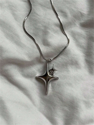 Star Silver Aesthetic Kolye