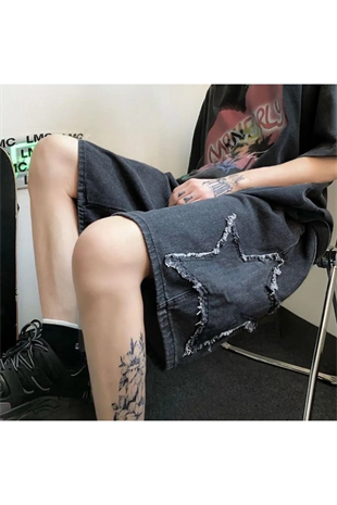 Star Streetwear Kot Kısa Şort