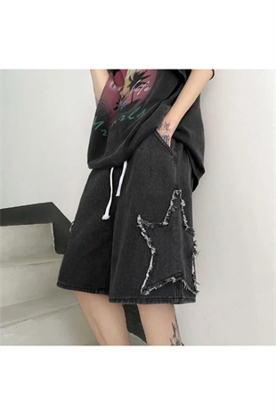 Star Streetwear Kot Kısa Şort