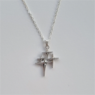 Stars Silver Aesthetic Kolye