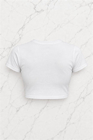 Stop Copying Me Detail Crop Top