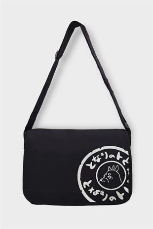 Totoro Bag Siyah İç Hacmi Geniş Çanta