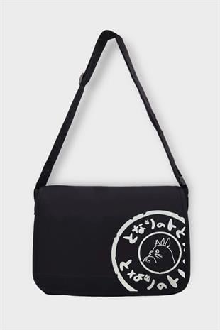 Totoro Bag Siyah İç Hacmi Geniş Çanta