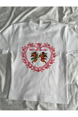 Twin Angel Beyaz Crop