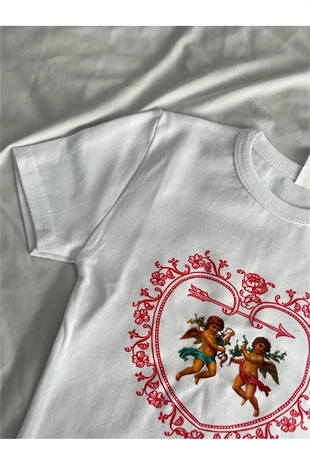 Twin Angel Beyaz Crop