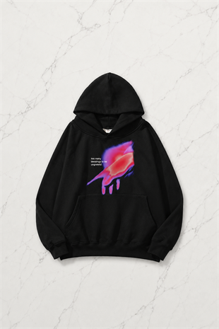Unisex Ungrateful Sweatshirt Hoodie Siyah