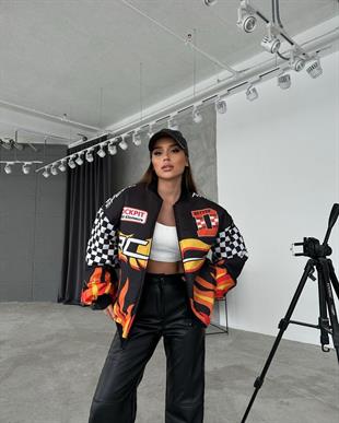 Vintage Cockpit Paraşüt Baggy Unisex Ceket - 
