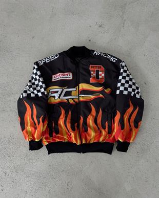 Vintage Cockpit Paraşüt Baggy Unisex Ceket - 