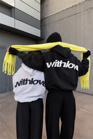 White And Black Withlove Sweatshirt