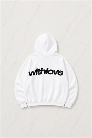 White And Black Withlove Sweatshirt