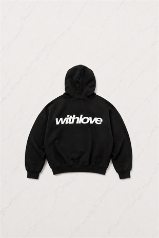 White And Black Withlove Sweatshirt