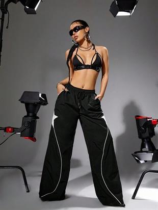 White Star Black Oversize Eşofman