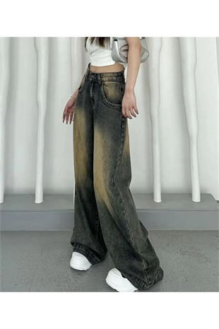 y2k BAGGY YIKAMALI Tint Yıkamalı Baggy Jean