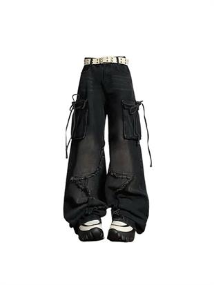 Y2k Cargo Pocket Star Live Jean