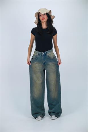 Y2k Extra Tint Baggy Unisex Yıkamalı Pantolon