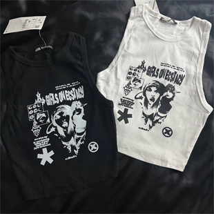 Y2k Girls On Aesthetic Crop Tank