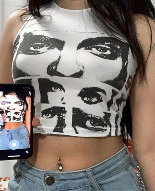 Y2k Inspo Detail Crop Tank